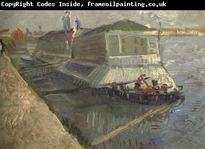 Vincent Van Gogh Bathing Float on the Seine at Asnieres (nn04)